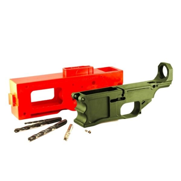 308 80 percent polymer lower with jig OD Green